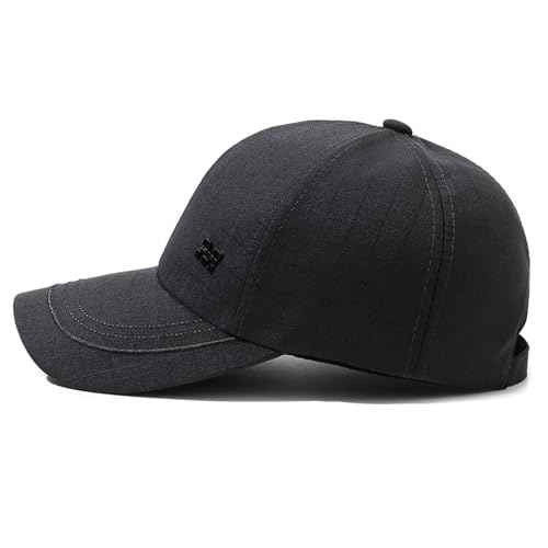 Men's Striped Vintage M Baseball Cap Cotton Trucker Hats Structured Golf Caps Adjustable Low Profile Dad Hat