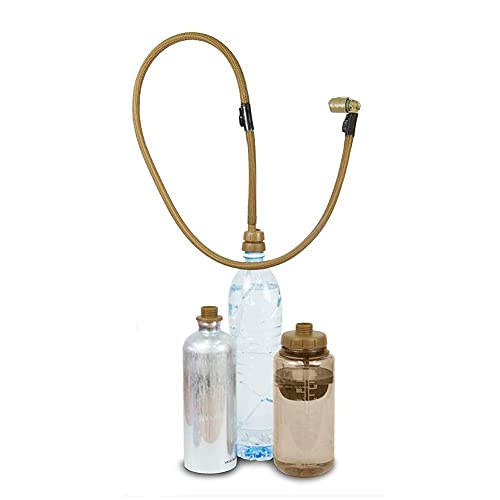 SNEP Convertube Water Bottle Adapter Kit - Tactical Plastic, Coyote Color