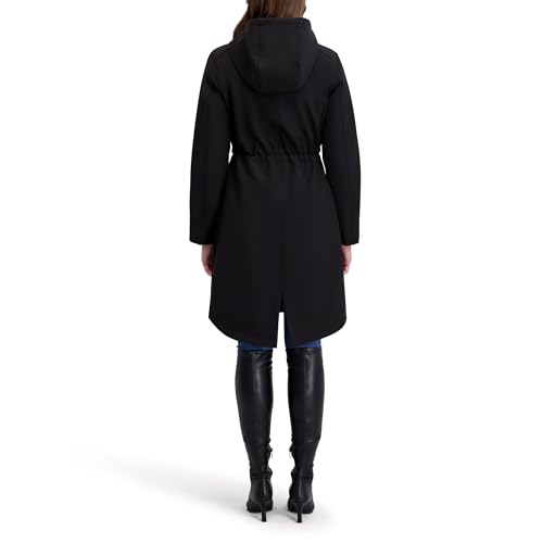 kensie womens Outerwear Hooded Softshell Water Resistant Jacket