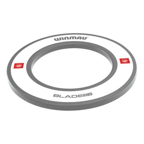 Winmau Dart Board Surround Ring - Pro Line 1.0 & 2.0 Red, Blue, Black & White Dartboard Surround - Backboard Wall Protector