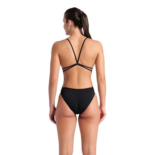Arena Women's Performance Diamond Team Print Lace Back Ladies Bathing Swimsuit