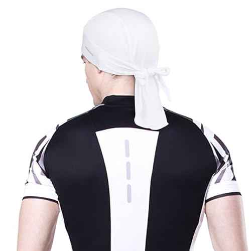 Cooling Do Rags Skull Caps for Men Breathable Sports Bandana Cap Durag Sweat-Wicking Helmet Liner UV Protection