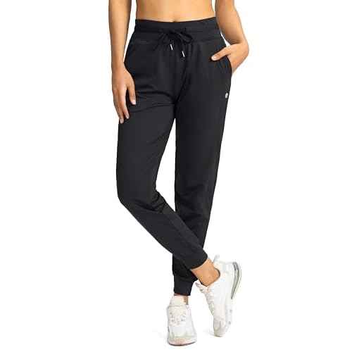 G Gradual Women's Joggers Pants with Zipper Pockets High Waisted Athletic Tapered Sweatpants for Women Workout Lounge