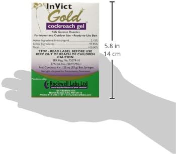 Rockwell Labs - Invict Gold - Cockroach Gel - 4 Tubes, 4 35-Gram Tubes