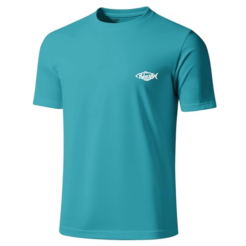 Palmyth Fishing Shirts for Men Short Sleeve UPF 50+ Sun Protection UV T-Shirt Tee