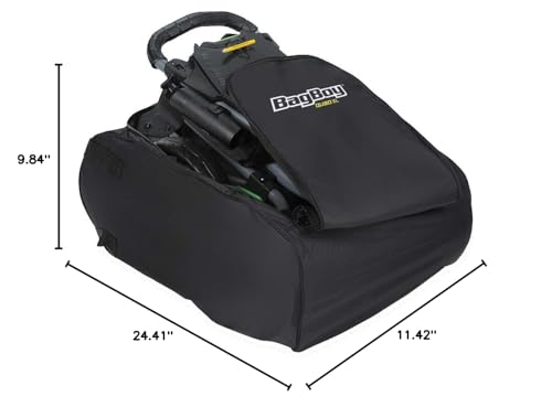 Bag Boy Carry Bag Quad Black, 9.84" L x 11.42" W x 24.41" H