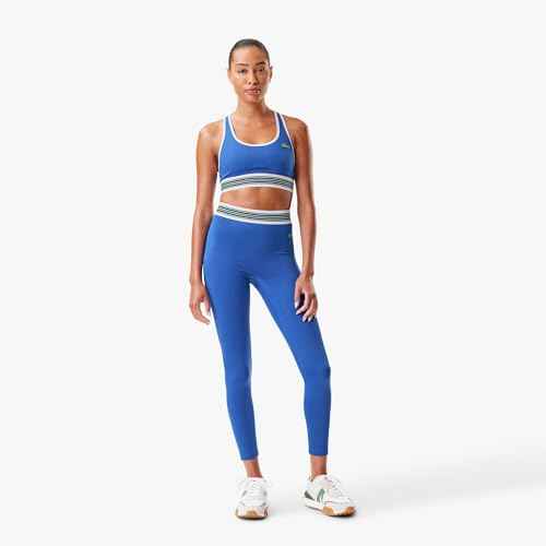 Lacoste x Bandier Women's All Motion Striped Sports Bra