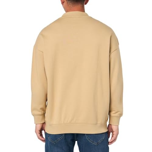 HUGO Men's Outline Logo Crewneck Sweatshirt