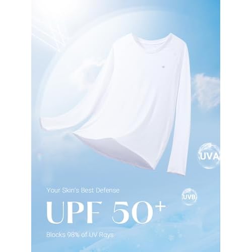 ALLZERO Women's UPF 50+ Long Sleeve Sun Shirts Quick Dry SPF Shirts for Workout Hiking Fishing Rash Guard