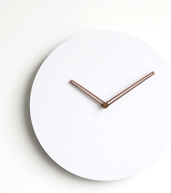 Wooden Modern Wall Clock, Minimalistic and Stylish, Walnut Hands, Silent Quartz