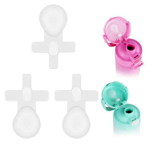Replacement Leak Stoppers for Thermos Funtainer 16 Oz Bottles, White, 3-Pack