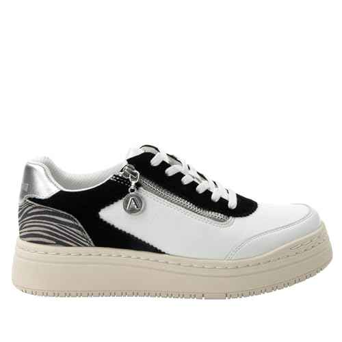 Alegria Women's Averie Zipper Platform Tennis Shoes