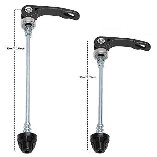 1Pair Quick Release Bicycle Hubs Bike Wheel Hub Front and Rear Skewers Clip Kit for Mountain Bike
