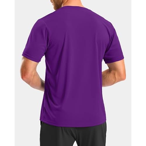G Gradual Men's Workout Shirts Quick Dry Athletic Running T-Shirts Lightweight Moisture Wicking Short Sleeve Sports Gym Tops