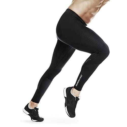 Rehband UD Runner¢¥s Knee/ITBS, Thermal Zone Tights for Men, Compression Tights for Running & Athletics