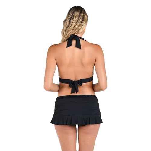 La Blanca Women's Island Goddess Banded Halter Bikini Swimsuit Top