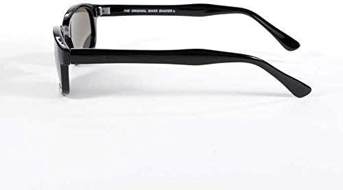 Unisex Biker Sunglasses - X-KD Silver & Smoked Lens, One Size - Stylish & Durable