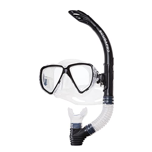 SCUBAPRO Currents Diving Mask Set with Snorkel, Black