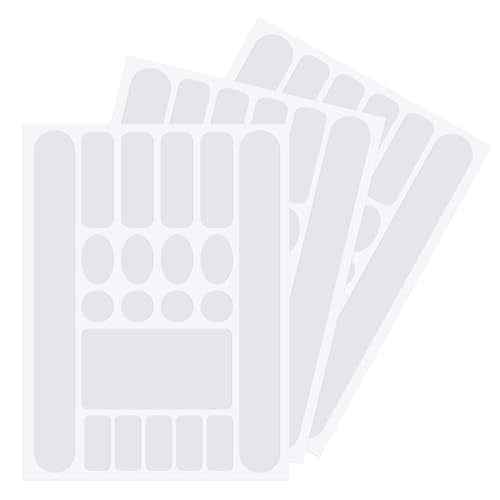 3 Pieces Bike Frame Protection Tape Chain Protective Decal Adhesive Protectors Clear Film Cover Frame Guard for Mountain Bike Chain Protective Road Bike Folding Frame Front Fork Protective