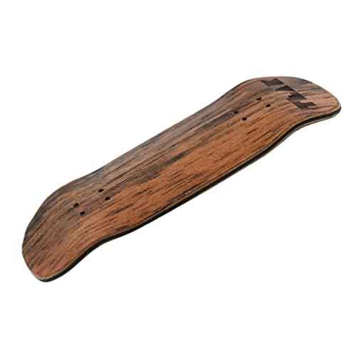 Teak Tuning Prolific Wooden Fingerboard Deck, 33.5mm x 96mm Boxy Shape - Two Tone - 6 Ply with Double Color Mid Plies - Includes Prolific Foam Tape