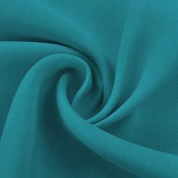 NICETOWN Extra Wide Blackout Peacock Teal Sliding Door Curtain
