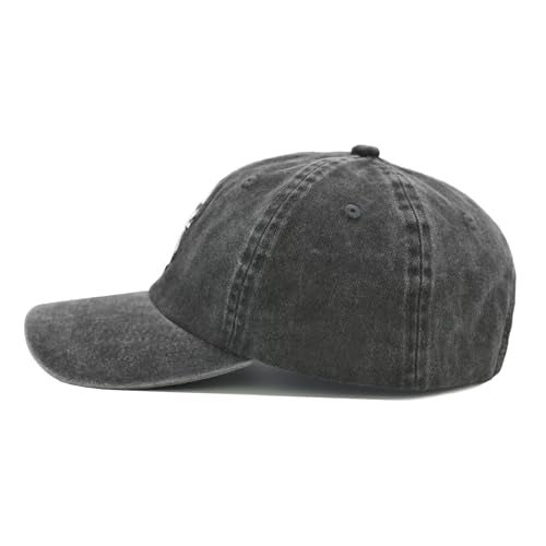 Waldeal Ghost Embroidered Hat, Adjustable Halloween Decorations Spooky Boo Baseball Cap for Men Women