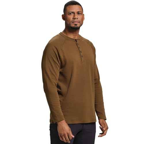 Beretta Men's Scout Performance Relaxed Fit Thermal Long Sleeve Henley Shirt