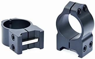 Warne 1" Medium Rings - Custom Graphite Scope Rings for Tract TORIC Riflescope | Precision Fit