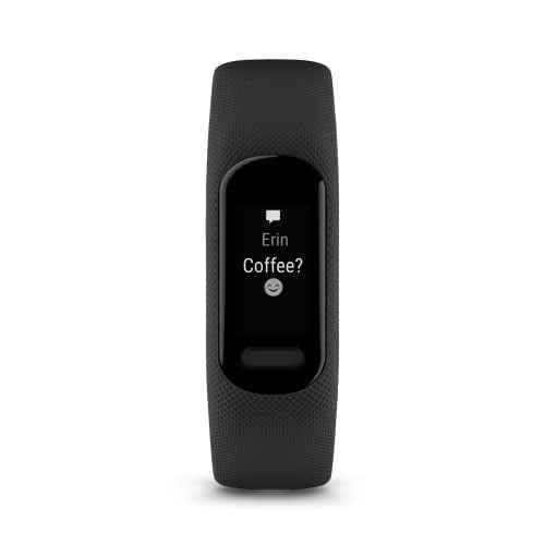 Garmin v?vosmart¢ç 5, Fitness Tracker, Long-Lasting Battery, Simple Design, Black