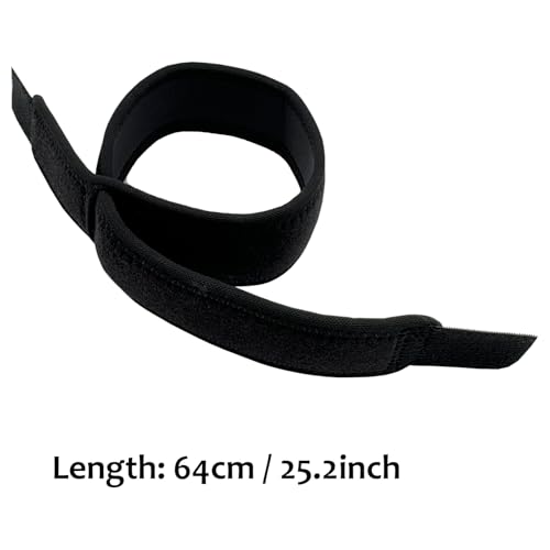 Elbow Compression Strap, Tennis Elbow Brace for Men and Women, Compression Arm Support for Tendon Pain Relief, Forearm Band for Pickleball, Badminton, Golfer, Basketball (Black)