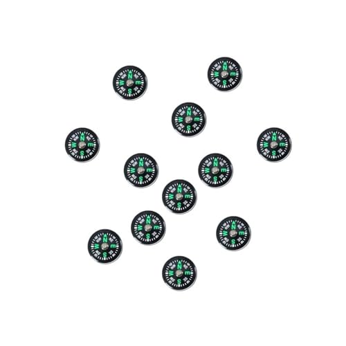 50 Pieces Mini Compass Small Button for Kids 20mm Bulk Hiking Liquid Filled Survival Set Camping Boating Touring Backpacking Outdoor Activities