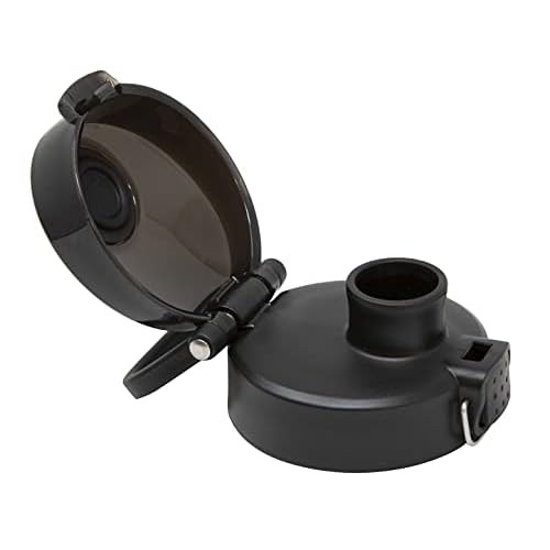 MIRA 2 Pack One-Touch Bottle Lid - Wide Mouth Quick-Open Cap - Fits Multiple Bottle Sizes (18, 20, 22, 32, 40 oz) - Black