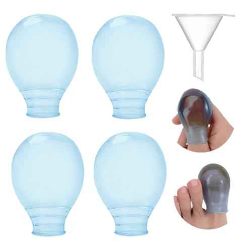 Finger Covers & Waterproof Toe ? Durable Shower Sleeves for Pedicures,Bathing Manicures,Nail Care ? Comfort-Fit Waterproof Finger Protectors with Bonus Liquid Funnel(2 Large + 2 Small£©