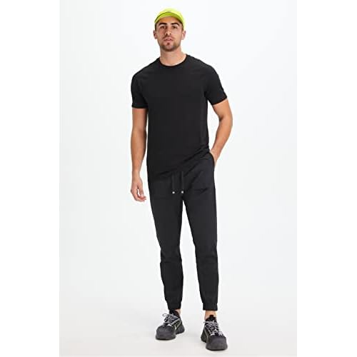Fabletics Men's The One Jogger, Quick-Dry, Hidden Pockets, Zip Pockets, UPF Protection, Anti-Stink, Lightweight