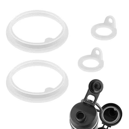 4pcs Gasket Replacement for Takeya Actives, Silicone Sealing Ring Compatible with Takeya Actives 18/24/32/40oz Water Bottle Lid Gasket Replacement for Takeya Actives