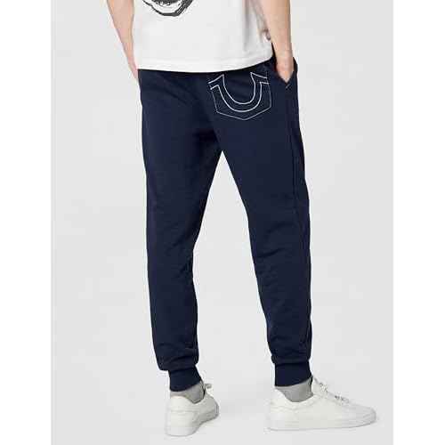 True Religion Mens Classic Logo Jogger Sweatpant