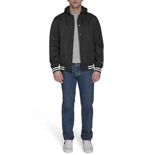 Champion mens Champion Men's Lightweight Varsity Jacket With Jersey Hood