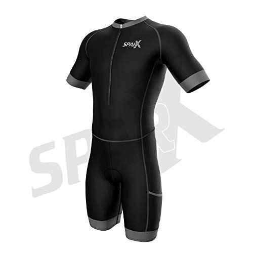 Sparx Men Triathlon Suit Short Sleeve Aero Tri Suit