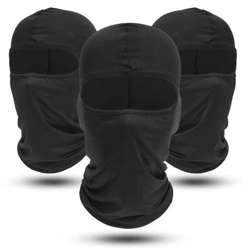 AXBXCX 3 Pack Balaclava Ski Mask - Breathable UV Protection Face Cove for Motorcycle, Football, Cycling, Outdoor Sports
