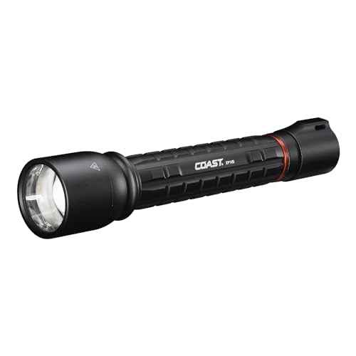Coast XP14R 4500 Lumen USB-C Rechargeable LED Flashlight with Slide Focus¢ç?and Pure Beam¢ç Focusing Optic, 5 Light Modes