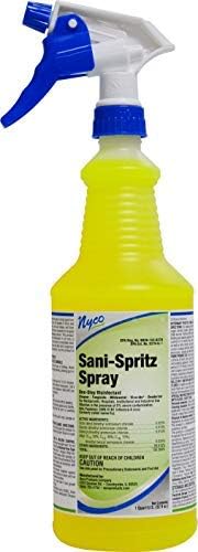 Nyco?? Sani-Spritz Spray - 32 oz Quart Bottle - Ready-to-Use Disinfectant Cleaner & Deodorizer - Inhibits Growth of Mold & Mildew (sprayer not included)