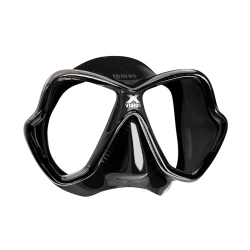 Mares Unisex Adult X-Vision Hydrodynamic Panoramic View Underwater Diving Mask