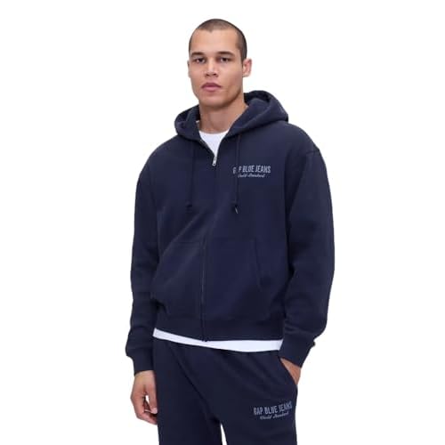 GAP mens Logo Full Zip Hoodie