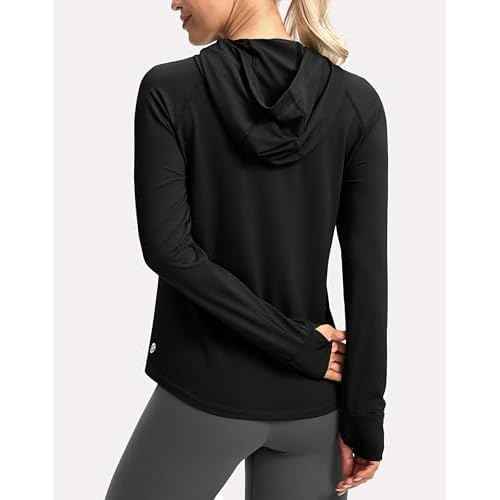 G Gradual Women's UPF 50+ Sun Protection Hoodie Jacket Lightweight Zip Up Jackets Long Sleeve Shirts for Women Hiking Outdoor