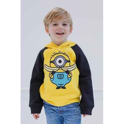 Despicable Me Minions Fleece Pullover Hoodie Toddler to Big Kid