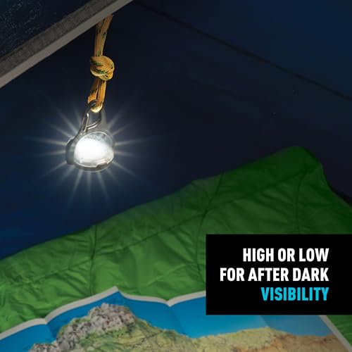 Nite Ize Moonlit Rechargeable Micro Lantern - Portable Mini Lantern for Camping Accessories & Hiking Gear - Features Carabiner Clip with a Weather-Resistant Design
