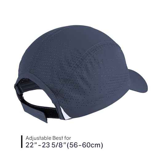 Quick Dry Running Hat Adjustable Cooling Baseball Hat Breathable Sport Cap Reflective UPF 50+ Run Hats for Womens Men