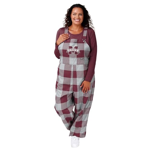 FOCO NCAA Womens NCAA College Team Logo Bib Overalls