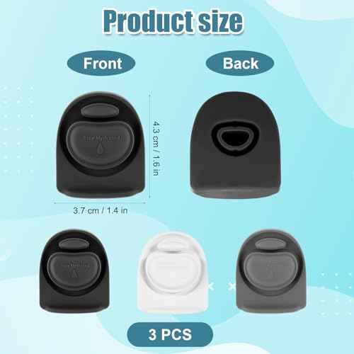 3pcs Replacement Stopper for Owala FreeSip 24/32oz, Water Bottle Top Lid Gasket Parts for Owala 16/19/24/32/40oz Seal Bottle Cap Mouth Silicone Bottle Gasket Plug Accessories, BPA Free(3 Colors)