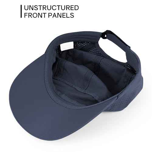 Quick Dry Running Hat Adjustable Cooling Baseball Hat Breathable Sport Cap Reflective UPF 50+ Run Hats for Womens Men